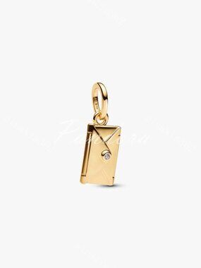 Engravable & Openable Envelope Dangle Charm